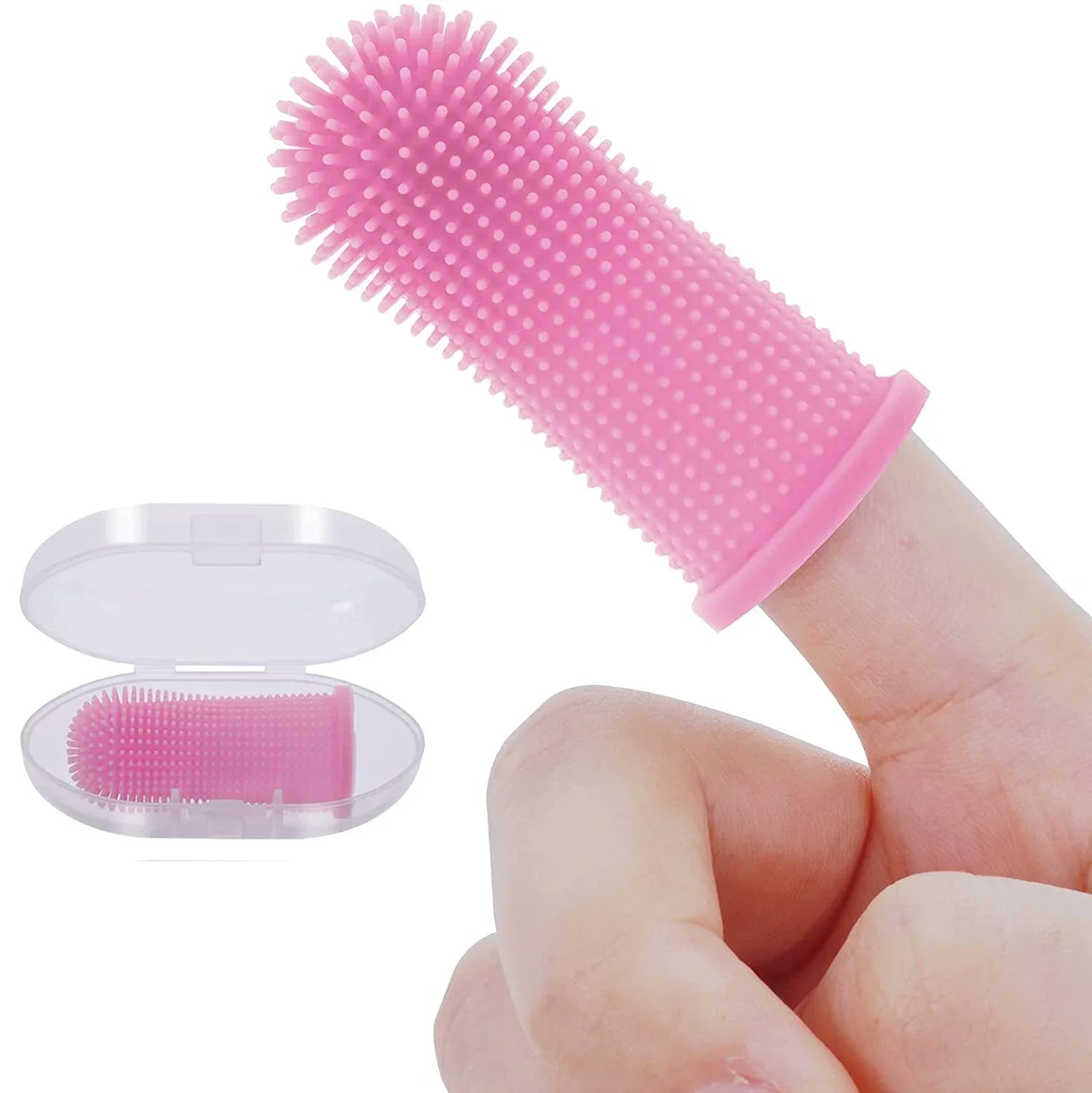 Silicone Finger Toothbrush for Dogs & Cats